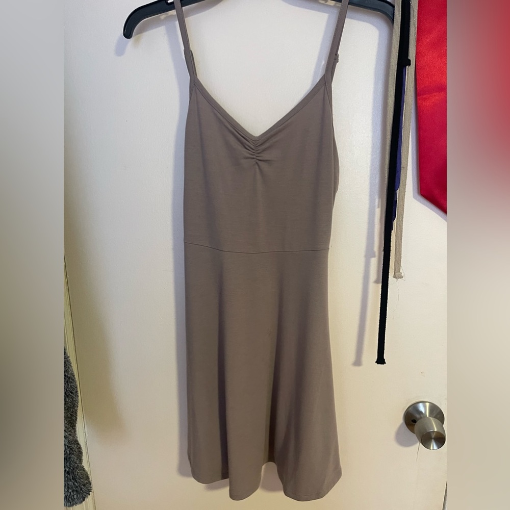 V neck mini dress